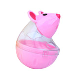 Maxbell Cat Treat Toy Small Cat Food Balls Slow Feeder for Interactive Training Cats Pink