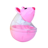 Maxbell Cat Treat Toy Small Cat Food Balls Slow Feeder for Interactive Training Cats Pink