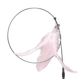 Maxbell Cat Teaser Toy Flexible Exerciser Handheld Teaser Toy for Prowl Jump  Pink