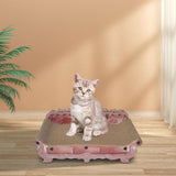 Maxbell Corrugated Cardboard Cat Scratcher Couch Bed for Indoor Cats Home Decoration