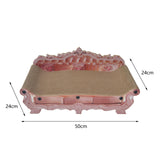 Maxbell Corrugated Cardboard Cat Scratcher Couch Bed for Indoor Cats Home Decoration