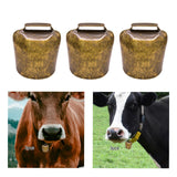 Maxbell 3 Pieces Dog Collar Bells Durable Wildlife Bell for Pet Small Animals Kitten Bronze