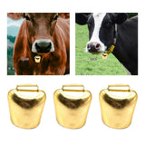 Maxbell 3 Pieces Dog Collar Bells Durable Wildlife Bell for Pet Small Animals Kitten Gold