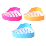 Maxbell Pee Pan Tray Portable Pet Toilet Potty Trainer for Guinea Pigs Ferrets Birds blue