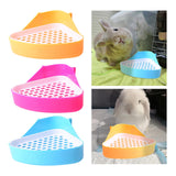 Maxbell Pee Pan Tray Portable Pet Toilet Potty Trainer for Guinea Pigs Ferrets Birds blue