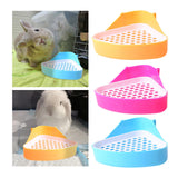 Maxbell Pee Pan Tray Portable Pet Toilet Potty Trainer for Guinea Pigs Ferrets Birds blue