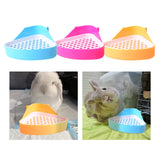 Maxbell Pee Pan Tray Portable Pet Toilet Potty Trainer for Guinea Pigs Ferrets Birds blue