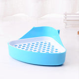 Maxbell Pee Pan Tray Portable Pet Toilet Potty Trainer for Guinea Pigs Ferrets Birds blue