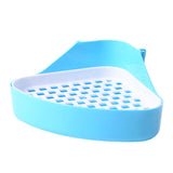 Maxbell Pee Pan Tray Portable Pet Toilet Potty Trainer for Guinea Pigs Ferrets Birds blue