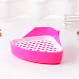 Maxbell Pee Pan Tray Portable Pet Toilet Potty Trainer for Guinea Pigs Ferrets Birds pink