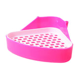 Maxbell Pee Pan Tray Portable Pet Toilet Potty Trainer for Guinea Pigs Ferrets Birds pink