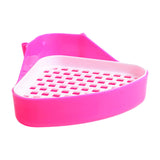 Maxbell Pee Pan Tray Portable Pet Toilet Potty Trainer for Guinea Pigs Ferrets Birds pink