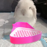 Maxbell Pee Pan Tray Portable Pet Toilet Potty Trainer for Guinea Pigs Ferrets Birds pink