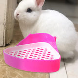 Maxbell Pee Pan Tray Portable Pet Toilet Potty Trainer for Guinea Pigs Ferrets Birds pink