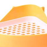 Maxbell Pee Pan Tray Portable Pet Toilet Potty Trainer for Guinea Pigs Ferrets Birds yellow