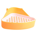 Maxbell Pee Pan Tray Portable Pet Toilet Potty Trainer for Guinea Pigs Ferrets Birds yellow
