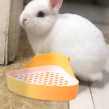 Maxbell Pee Pan Tray Portable Pet Toilet Potty Trainer for Guinea Pigs Ferrets Birds yellow