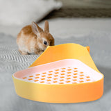 Maxbell Pee Pan Tray Portable Pet Toilet Potty Trainer for Guinea Pigs Ferrets Birds yellow