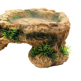 Maxbell Turtle Resting Basking Platform Climbing Shelf Reptile Habitat Climbing Ramp M