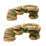 Maxbell Turtle Resting Basking Platform Climbing Shelf Reptile Habitat Climbing Ramp M