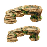 Maxbell Turtle Resting Basking Platform Climbing Shelf Reptile Habitat Climbing Ramp M