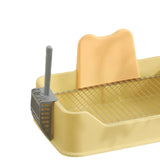 Maxbell Pet Dog Toilet Puppy Training Potty Tray Potty Pan Indoor Dog Potty Tray yellow