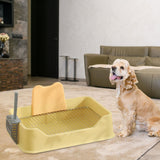 Maxbell Pet Dog Toilet Puppy Training Potty Tray Potty Pan Indoor Dog Potty Tray yellow