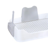 Maxbell Pet Dog Toilet Puppy Training Potty Tray Potty Pan Indoor Dog Potty Tray white