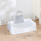 Maxbell Pet Dog Toilet Puppy Training Potty Tray Potty Pan Indoor Dog Potty Tray white