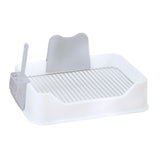 Maxbell Pet Dog Toilet Puppy Training Potty Tray Potty Pan Indoor Dog Potty Tray white