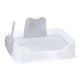 Maxbell Pet Dog Toilet Puppy Training Potty Tray Potty Pan Indoor Dog Potty Tray white