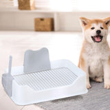 Maxbell Pet Dog Toilet Puppy Training Potty Tray Potty Pan Indoor Dog Potty Tray white