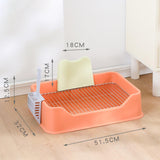 Maxbell Pet Dog Toilet Puppy Training Potty Tray Potty Pan Indoor Dog Potty Tray orange