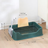 Maxbell Pet Dog Toilet Puppy Training Potty Tray Potty Pan Indoor Dog Potty Tray green