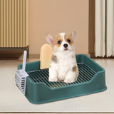Maxbell Pet Dog Toilet Puppy Training Potty Tray Potty Pan Indoor Dog Potty Tray green