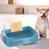 Maxbell Pet Dog Toilet Puppy Training Potty Tray Potty Pan Indoor Dog Potty Tray blue