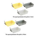 Maxbell Durable Stainless Steel Mesh Grids Pet Training Toilet Indoor Dog Potty Tray Yellow Spacing 15mm