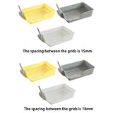 Maxbell Durable Stainless Steel Mesh Grids Pet Training Toilet Indoor Dog Potty Tray Yellow Spacing 15mm
