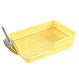 Maxbell Durable Stainless Steel Mesh Grids Pet Training Toilet Indoor Dog Potty Tray Yellow Spacing 18mm