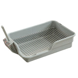 Maxbell Durable Stainless Steel Mesh Grids Pet Training Toilet Indoor Dog Potty Tray Gray Spacing 15mm