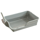 Maxbell Durable Stainless Steel Mesh Grids Pet Training Toilet Indoor Dog Potty Tray Gray Spacing 18mm