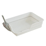 Maxbell Durable Stainless Steel Mesh Grids Pet Training Toilet Indoor Dog Potty Tray White Spacing 15mm
