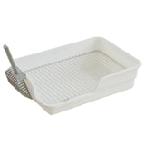 Maxbell Durable Stainless Steel Mesh Grids Pet Training Toilet Indoor Dog Potty Tray White Spacing 15mm