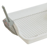 Maxbell Durable Stainless Steel Mesh Grids Pet Training Toilet Indoor Dog Potty Tray White Spacing 15mm