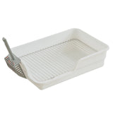 Maxbell Durable Stainless Steel Mesh Grids Pet Training Toilet Indoor Dog Potty Tray White Spacing 18mm