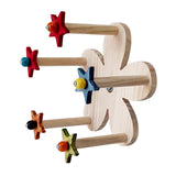 Maxbell Bird Parrot Perch Wheel Toy Smooth Surface Climbing Durable Cage Accessories