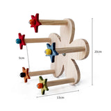 Maxbell Bird Parrot Perch Wheel Toy Smooth Surface Climbing Durable Cage Accessories