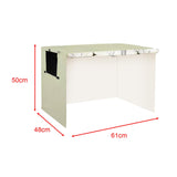 Maxbell Dog Cage Cover Rainproof Indoor Outdoor Protection Foldable Pet Kennel Cover 61cmx48cmx50cm