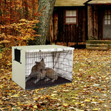 Maxbell Dog Cage Cover Rainproof Indoor Outdoor Protection Foldable Pet Kennel Cover 79cmx51cmx53cm