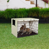 Maxbell Dog Cage Cover Rainproof Indoor Outdoor Protection Foldable Pet Kennel Cover 79cmx51cmx53cm